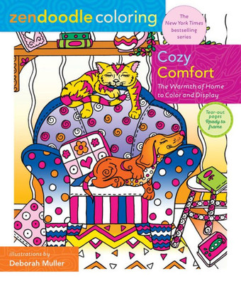 Zendoodle Coloring: Cozy Comfort: The Warmth of Home to Color and Display
