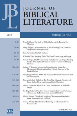 Journal of Biblical Literature 138.1 (2019)