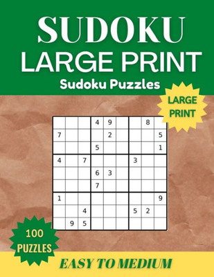 Sudoku Puzzles Book Large Print for Adults