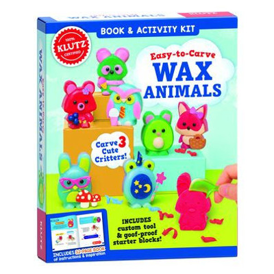 KLUTZ Easy-to-Carve Wax Animals Craft Kit