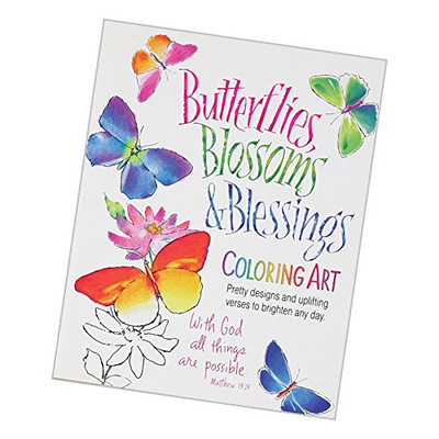 Inspirational Adult Coloring Books Stress Relieving Gift Ideas, Butterflies