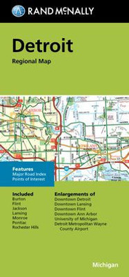 Rand McNally Folded Map: Detroit and Southeastern Michigan Regional Map