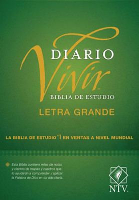 Biblia De Estudio Del Diario Vivir Ntv, Letra Grande (Tapa Dura, Letra Roja) (Spanish Edition)