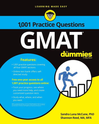 Gmat: 1,001 Practice Questions For Dummies