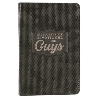 Pocket Bible Devotional For Guys Faux Leather