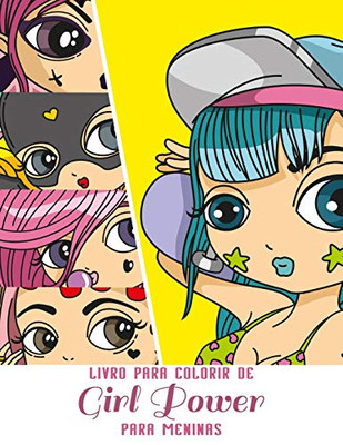 Livro para Colorir de Girl Power para Meninas (Portuguese Edition)