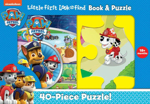 Nickelodeon Paw Patrol - Little First Look And Find Activity Book And 40-Piece Puzzle - Pi Kids