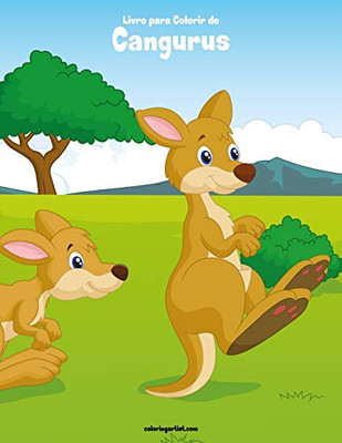 Livro para Colorir de Cangurus (Portuguese Edition)