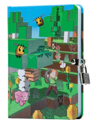 Minecraft: Mobs Glow-In-The-Dark Lock & Key Diary (Gaming)