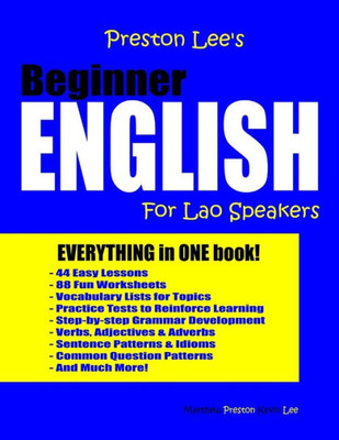 Preston Lee's Beginner English For Lao Speakers (Preston Lee's English For Lao Speakers)