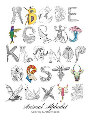 Animal Alphabet Coloring & Activity Book