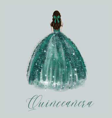 Quinceanera Guest Book With Green Dress