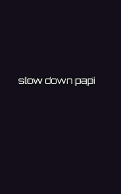 Slow down papi writing drawing Journal