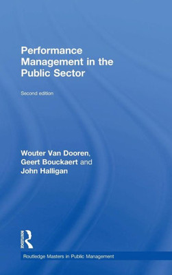 Performance Management In The Public Sector (Routledge Masters In Public Management)