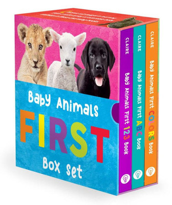 Baby Animals First Box Set: 123, Abc, Colors (Baby Animals First Series)