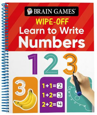 Brain Games Wipe-Off - Learn To Write: Numbers (Kids Ages 3 To 6)
