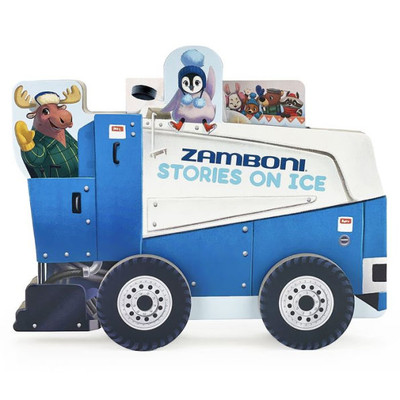 Zamboni Stories On Ice- Wheeled Board Book Set, 3-Book Gift Set With Rolling Truck Slipcase For Toddlers Ages 1-5 (Roll & Play Stories)