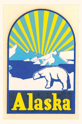Vintage Journal Alaska Decal, Polar Bear (Pocket Sized - Found Image Press Journals)