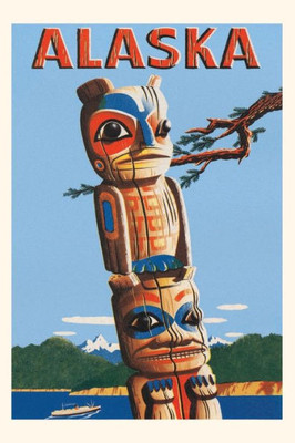 Vintage Journal Travel Poster, Totem Pole (Pocket Sized - Found Image Press Journals)