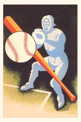 Vintage Journal Baseball, Bat, Catcher (Pocket Sized - Found Image Press Journals)