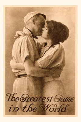 Vintage Journal Baseball Couple Kissing (Pocket Sized - Found Image Press Journals)
