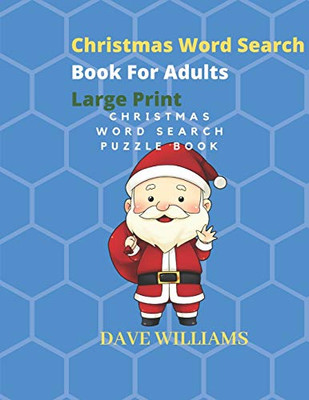 Christmas Word Search Book For Adults Large Print: Word Search Puzzle Books