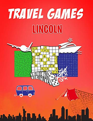 Lincoln Travel Games: Fun Puzzle Books Traveling Activities for Kids