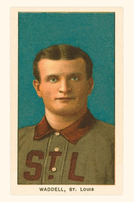 Vintage Journal Early Baseball Card, Rube Waddell (Pocket Sized - Found Image Press Journals)