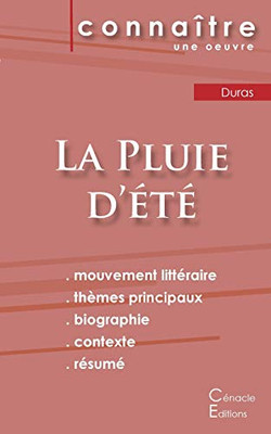 Fiche de lecture La Pluie d'été de Marguerite Duras (Analyse littéraire de référence et résumé complet) (French Edition)