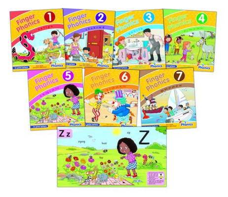 Finger Phonics Books: In Print Letters (1-7)