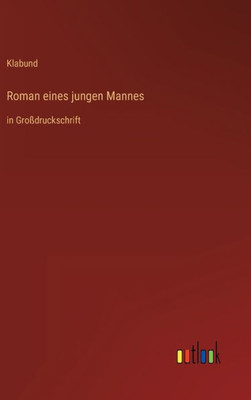 Roman Eines Jungen Mannes: In Großdruckschrift (German Edition)