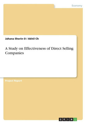 A Study On Effectiveness Of Direct Selling Companies
