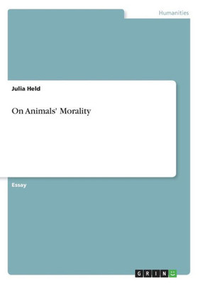 On Animals' Morality