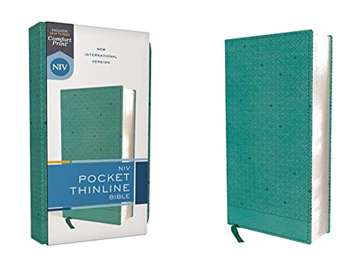 Niv, Pocket Thinline Bible, Leathersoft, Teal, Red Letter, Comfort Print