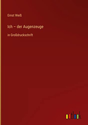 Ich - Der Augenzeuge: In Großdruckschrift (German Edition)
