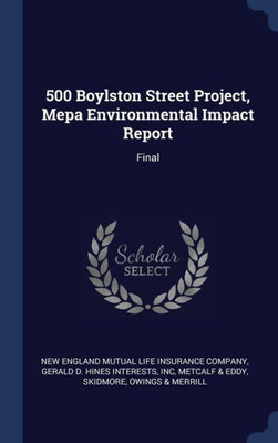 500 Boylston Street Project, Mepa Environmental Impact Report: Final