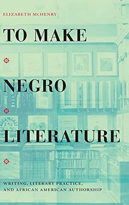To Make Negro Literature: Writing, Literary Practice, And African American Authorship (Hardcover)