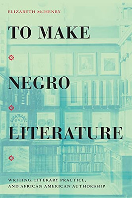 To Make Negro Literature: Writing, Literary Practice, And African American Authorship (Paperback)
