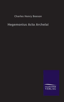 Hegemonius Acta Archelai