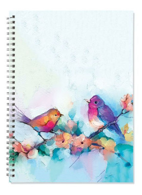 Watercolor Birds Journal A4: Do Not Follow Where The Path May Lead.