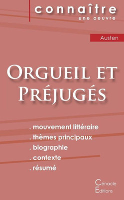 Fiche De Lecture Orgueil Et Préjugés De Jane Austen (Analyse Littéraire De Référence Et Résumé Complet) (French Edition)