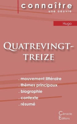 Fiche De Lecture Quatrevingt-Treize De Victor Hugo (Analyse Littéraire De Référence Et Résumé Complet) (French Edition)
