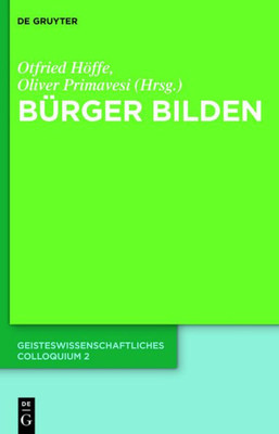 Bürger Bilden: Geisteswissenschaftliches Colloquium 2 (German Edition)