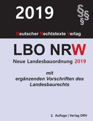 Landesbauordnung Nordrhein-Westfalen: Lbo Nrw (German Edition)