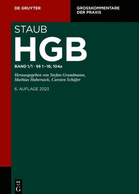 Einleitung; §§ 1-16; 104A (Großkommentare Der Praxis) (German Edition)