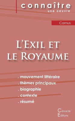 Fiche De Lecture L'Exil Et Le Royaume (Analyse Littéraire De Référence Et Résumé Complet) (French Edition)