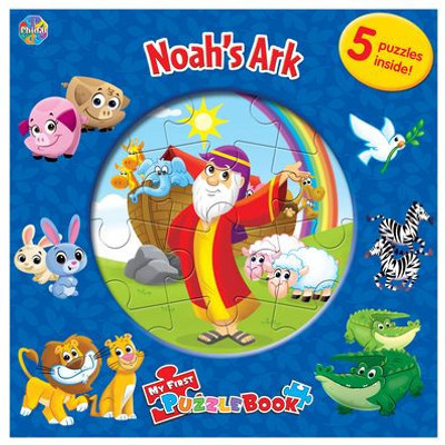Phidal  NoahS Ark My First Puzzle Book - Jigsaw Book For Kids Children Toddlers Ages 3 And Up Preschool Educational Learning - Gift For Easter, Holiday, Christmas, Birthday
