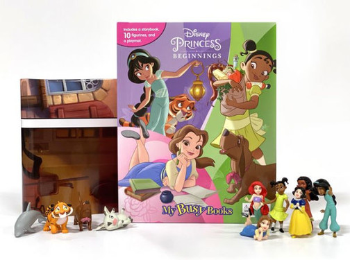 Phidal - Disney Princess Beginnings My Busy Books - 10 Figurines And A Playmat