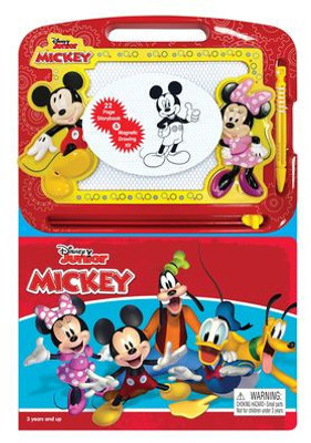 Phidal  Disney Junior Mickey Activity Book Learning, Writing, Sketching With Magnetic Drawing Doodle Pad For Kids Children Toddlers Ages 3 And Up - Gift For Easter Holiday Christmas, Birthday