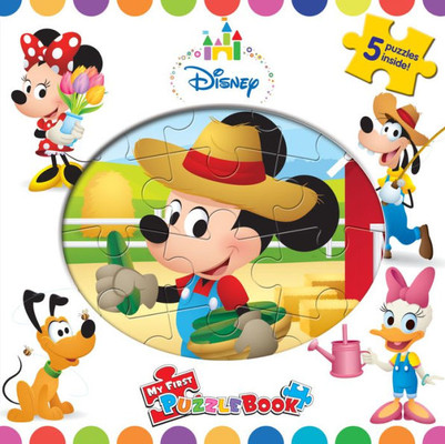 Phidal  Disney Baby My First Puzzle Book - Jigsaw Book For Kids Children Toddlers Ages 3 And Up Preschool Educational Learning - Gift For Easter, Holiday, Christmas, Birthday